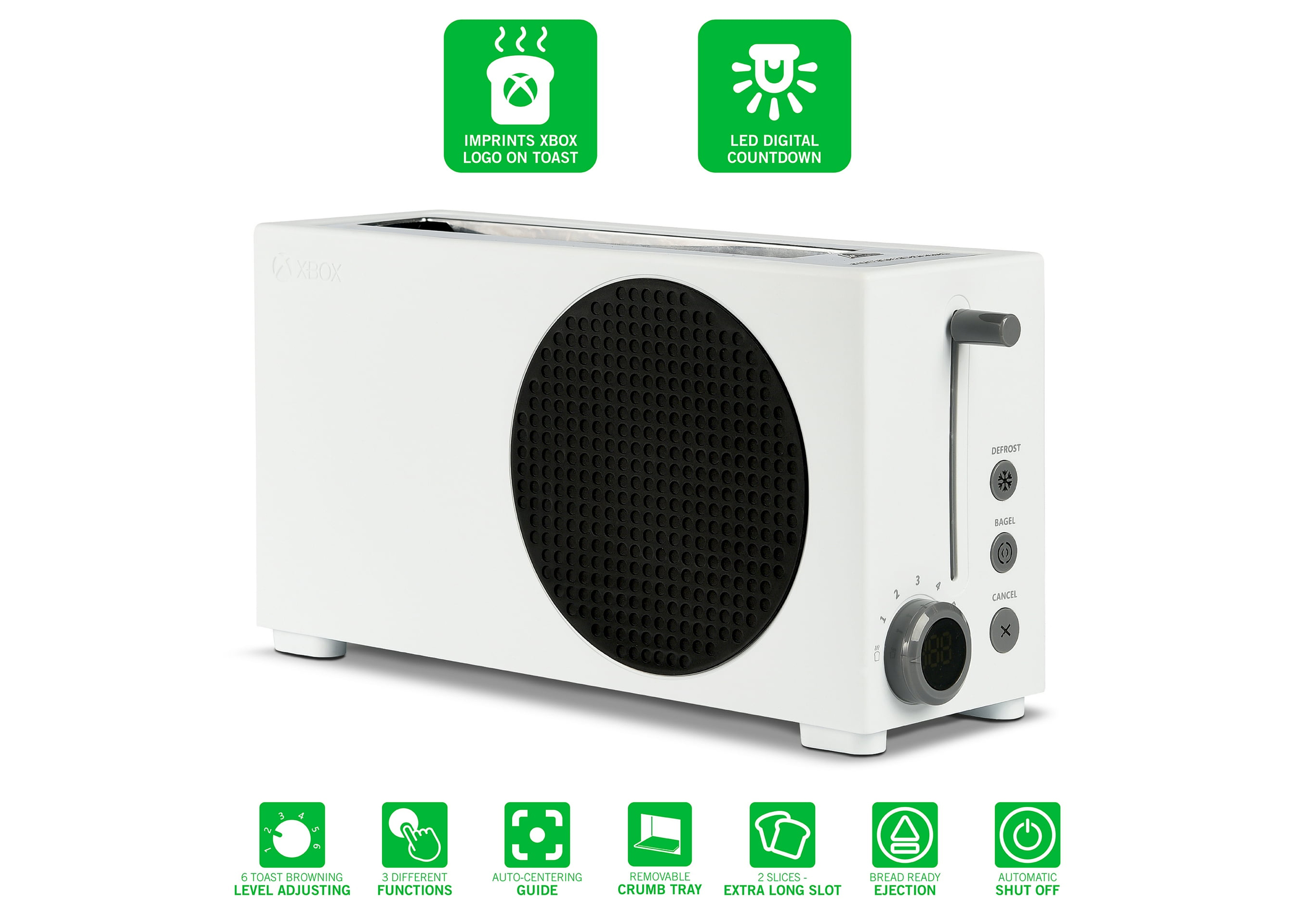 Xbox Series S Toaster 2 Slice Toaster  18083 (US Plug)
