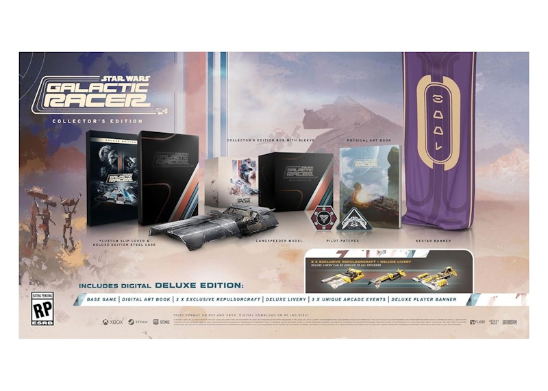 Xbox Series X Star Wars Galactic Racer Collectors Edition Video Game Bundle