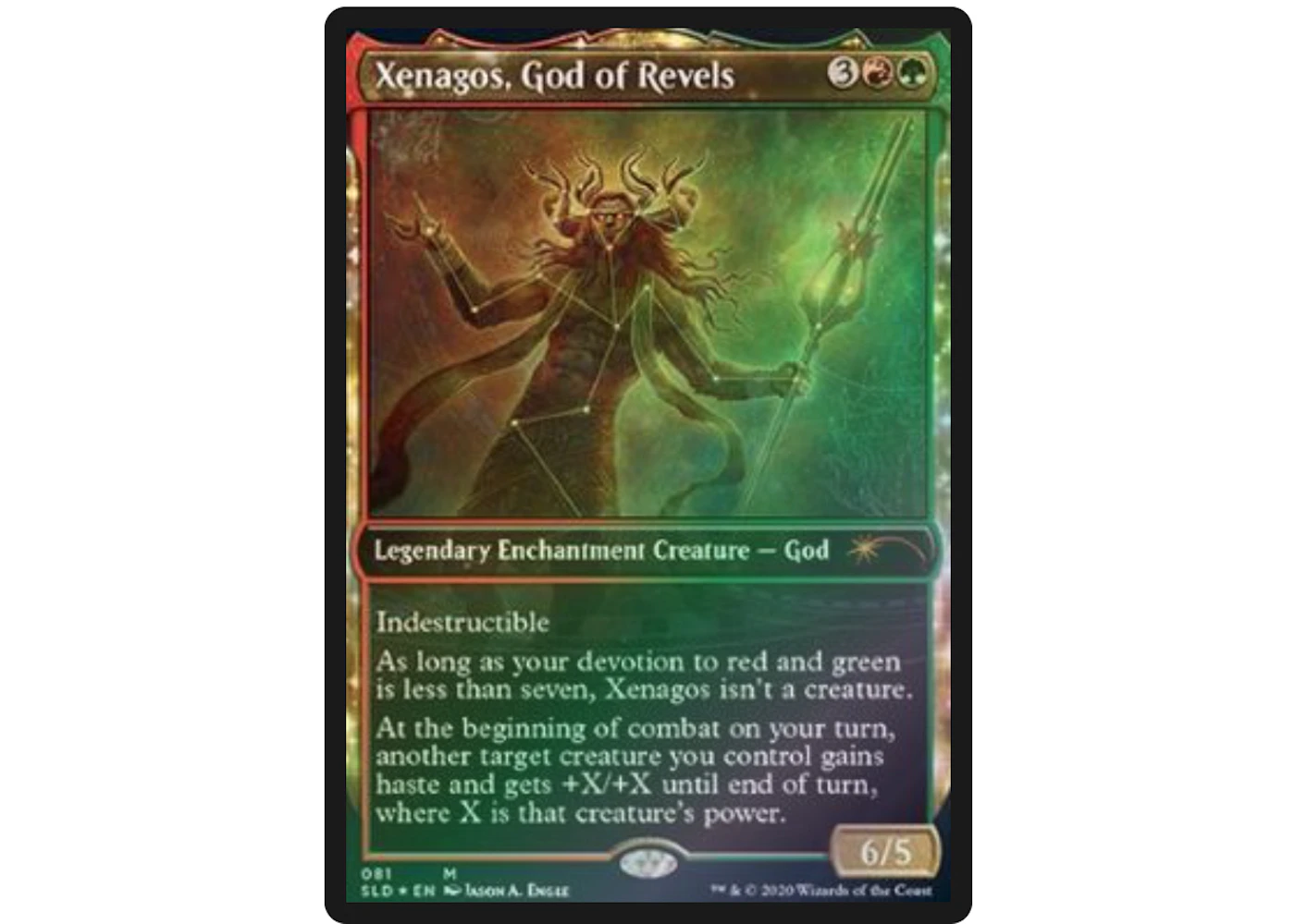 Xenagod God Of Revels Foil Magic The Gathering Tcg Secret Lair Drop Series Mythic 81 Ungraded Us Xenagod God Of Revels Foil Magic The Gathering Tcg Secret Lair Drop Series Mythic 81 Ungraded Us