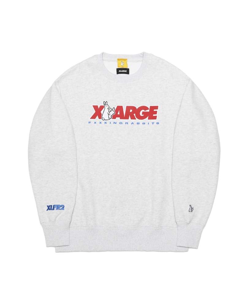 XLARGE x FR2 Logo Crewneck Sweatshirt White - FW20 Men's - US