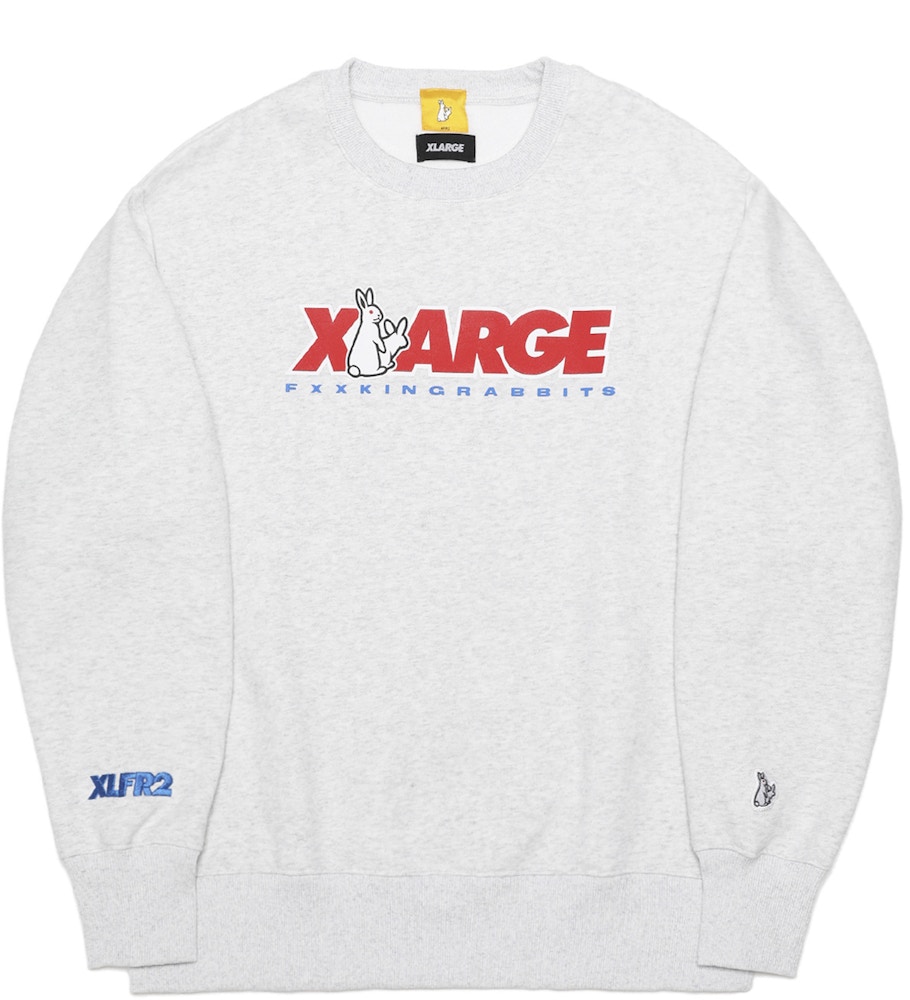 Xlarge x FR2 Logo Crewneck Sweatshirt White - FW20