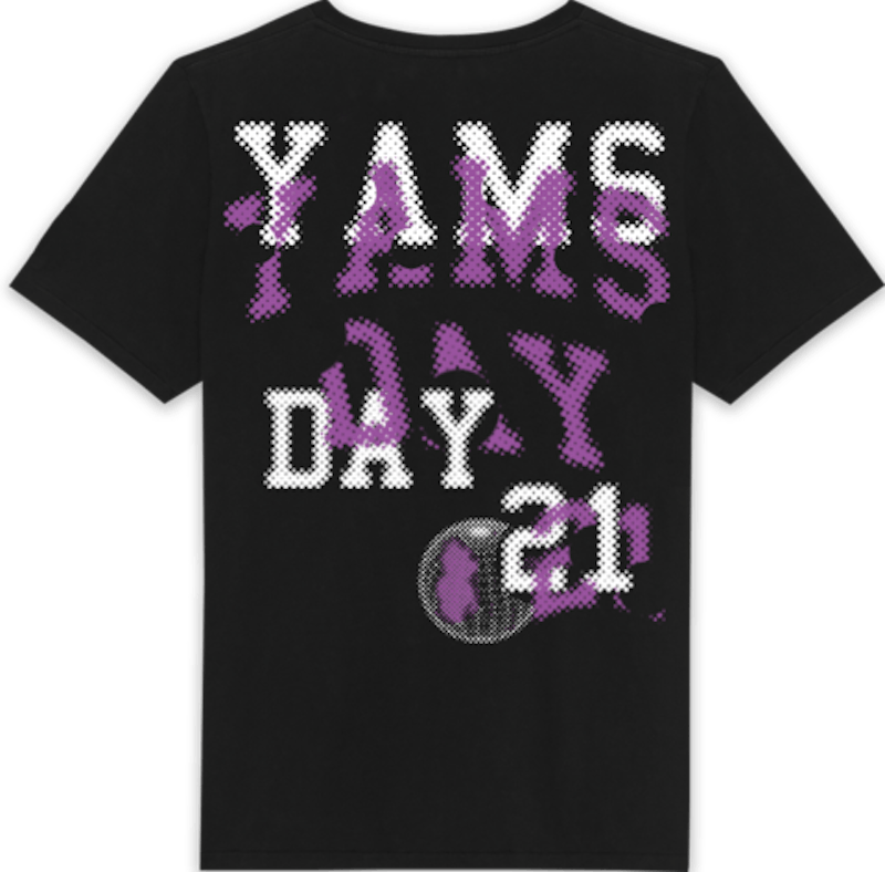 Yams Day Icon Tshirt Black IT
