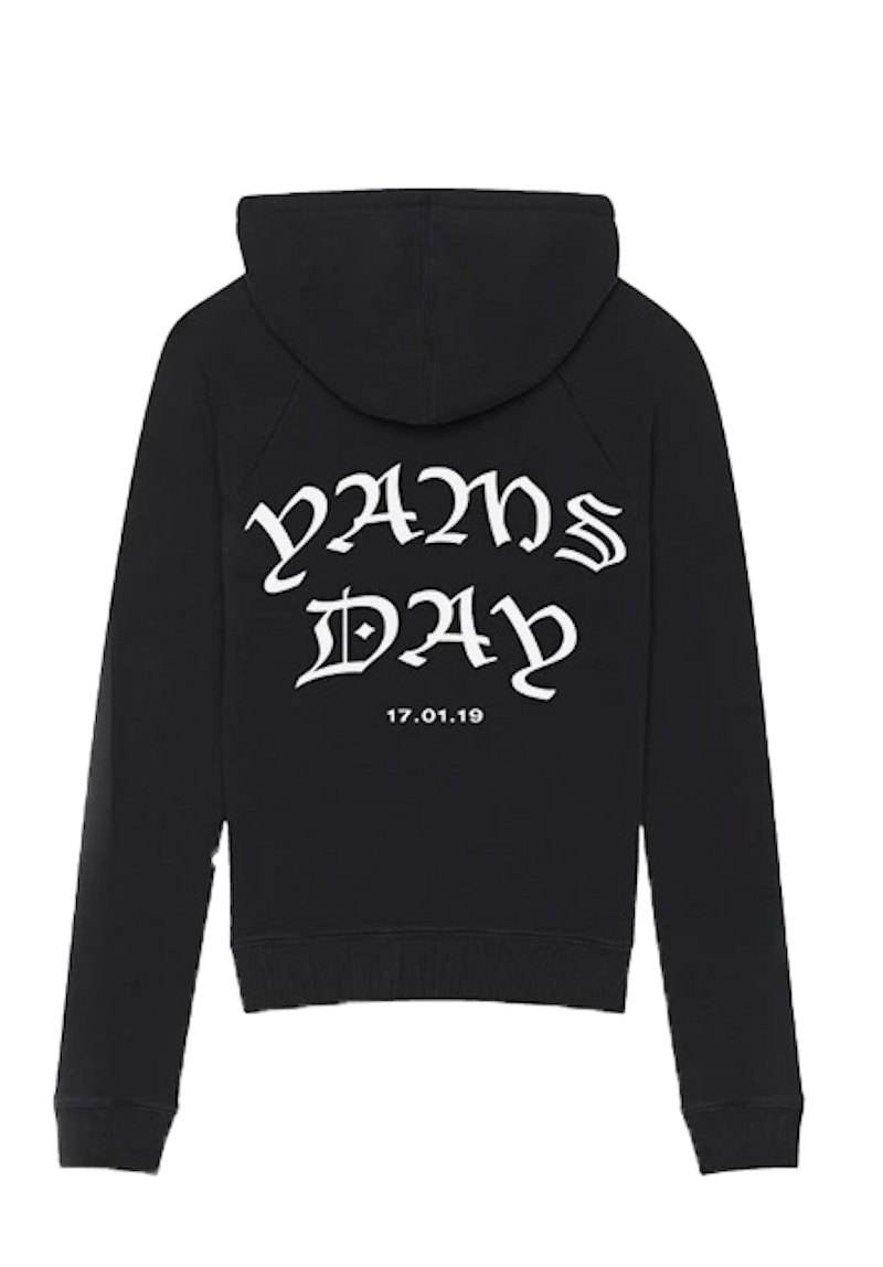 Yams Day Yams Face Hoodie Black Men's FW18 US