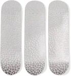 Yayoi Kusama Infinity Nets Triptych Skateboard Deck Set Silver