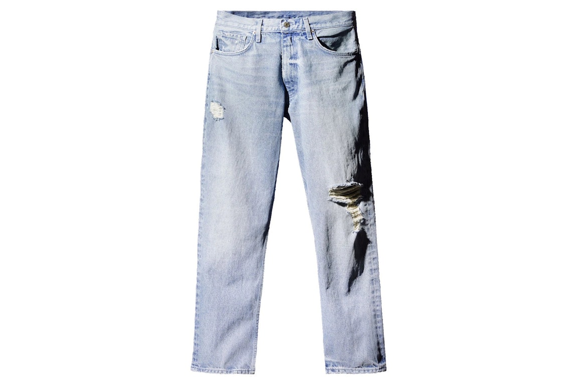 Pre-owned Yeezy Gap 5 Pocket Denim Pants Blue