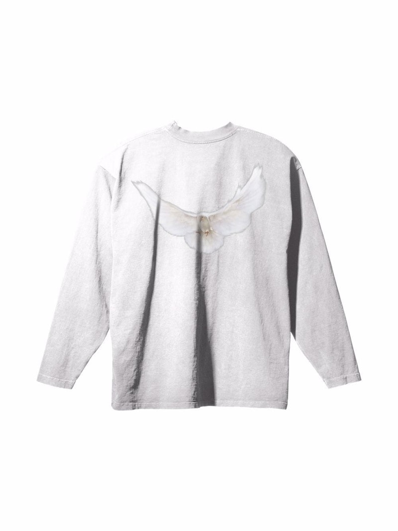 Yeezy Gap Engineered by Balenciaga Dove L/S T-shirt White Men's