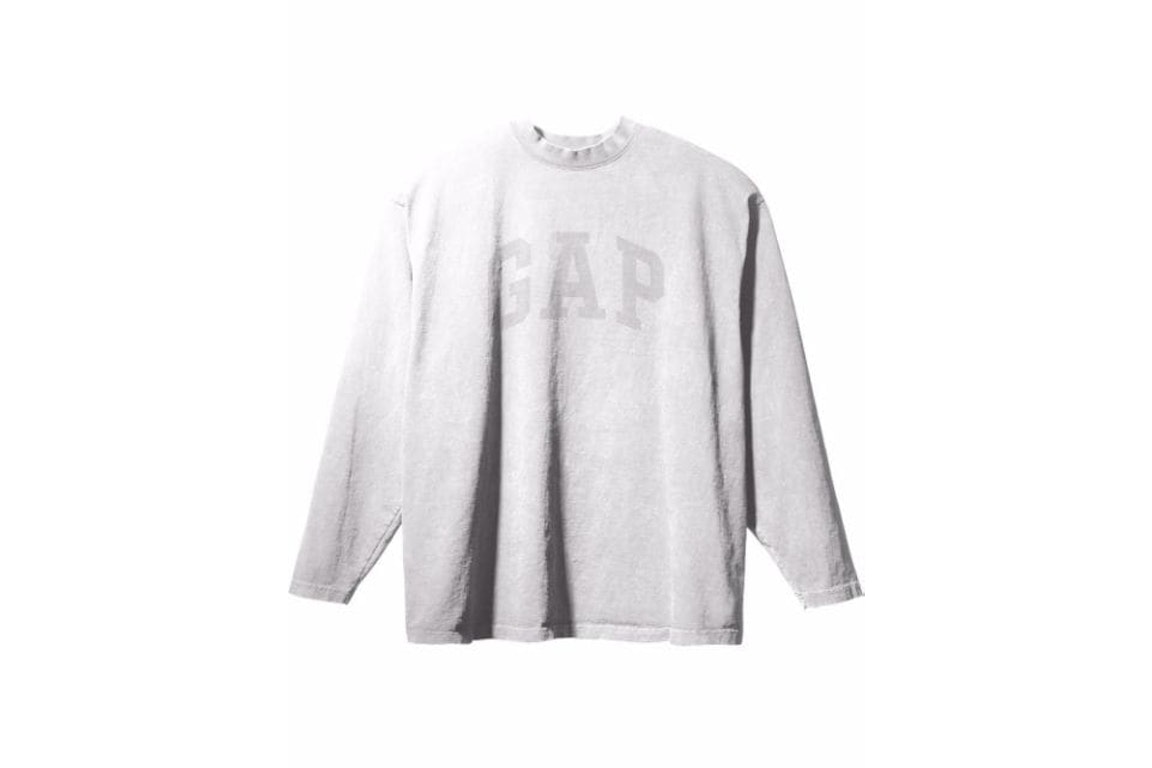 Pre-owned Yeezy Gap Engineered By Balenciaga Dove L/s T-shirt White