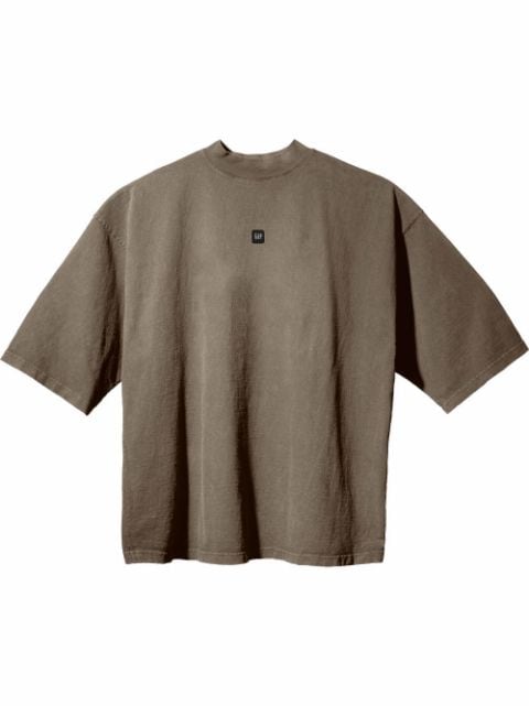 Yeezy Gap Engineered by Balenciaga Logo 3/4 Sleeve T-shirt Beige
