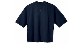 Yeezy Gap Engineered by Balenciaga Logo 3/4 Sleeve T-shirt Blue