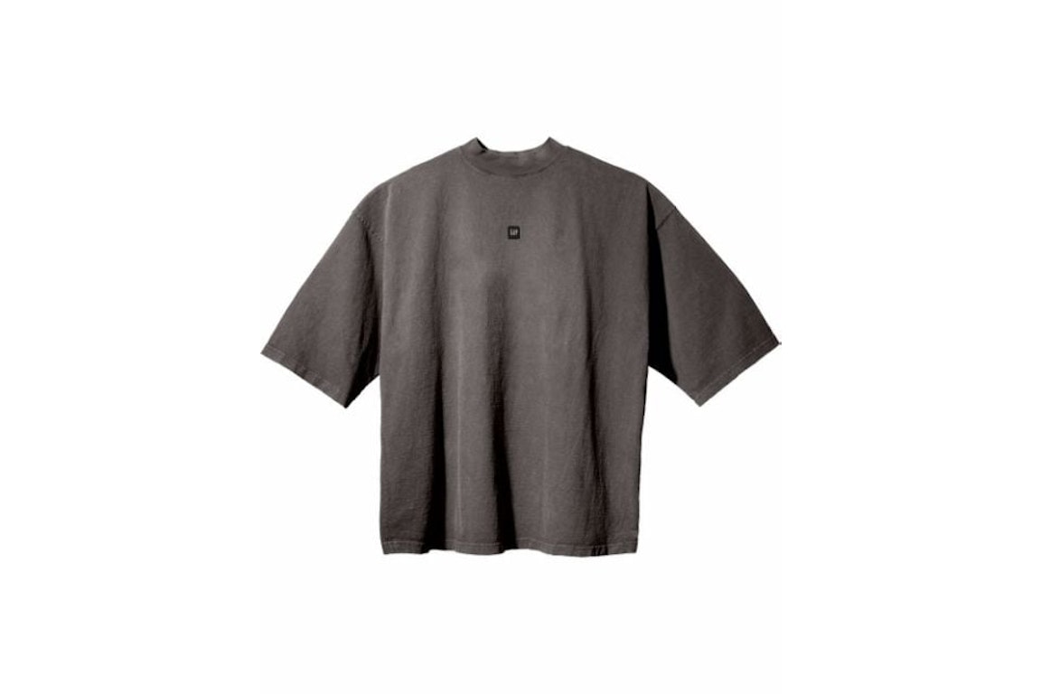 Pre-owned Yeezy Gap Engineered By Balenciaga Logo 3/4 Sleeve T-shirt Grey