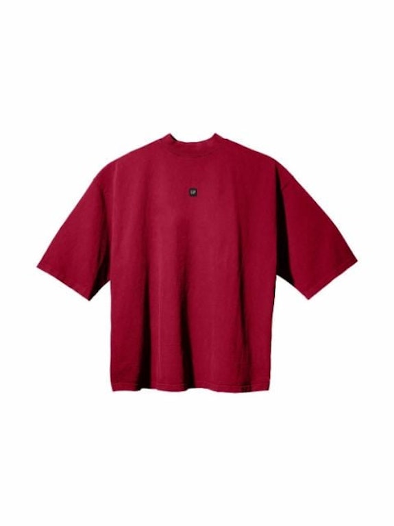 Pre-owned Yeezy Gap Engineered By Balenciaga Logo 3/4 Sleeve T-shirt Red