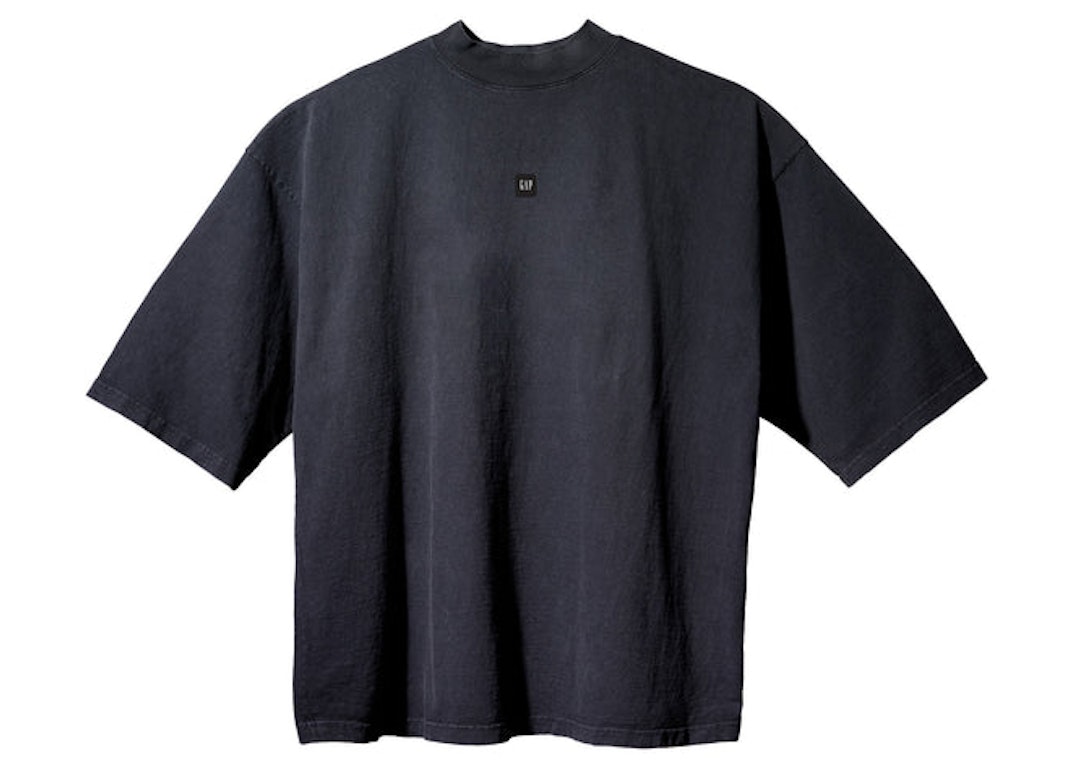 Pre-owned Yeezy Gap Engineered By Balenciaga Logo 3/4 Sleeve Tee Black