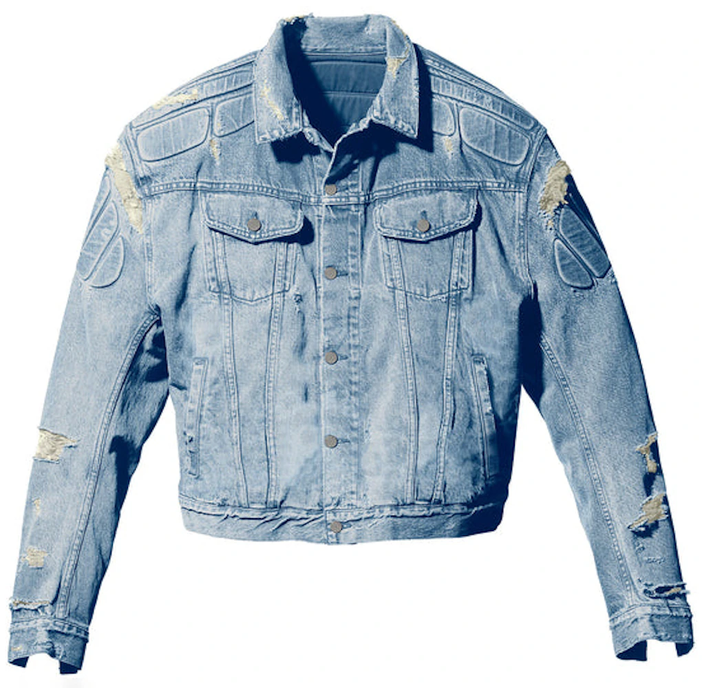 Men's Jean Denim Jacket with Leather Sleeves - Jackets Masters