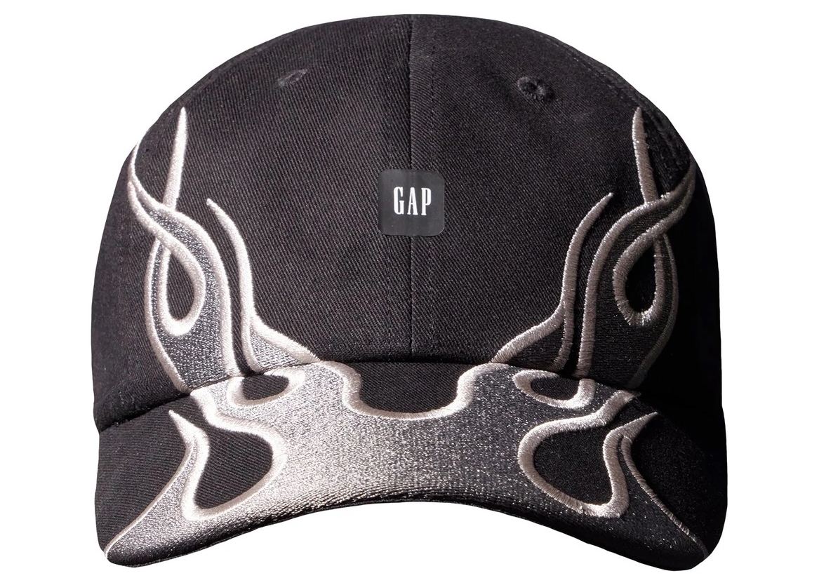Gorra Yeezy Gap Flame en negro - SS22 - MX