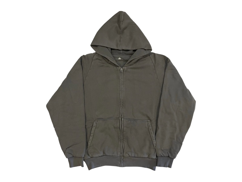 トップス YEEZY GAP Zip Hoodie Yeezy x Gap Zip Up Exclusive Hoodie Poetic Black Men's