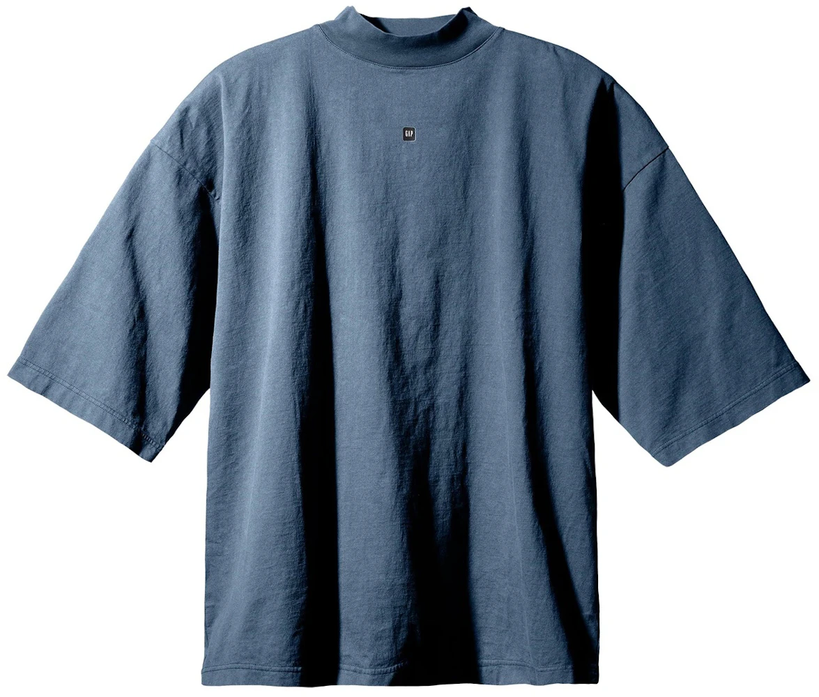 Yeezy Gap Logo 3/4 Sleeve Tee Dark Blue Men's - SS22 - US