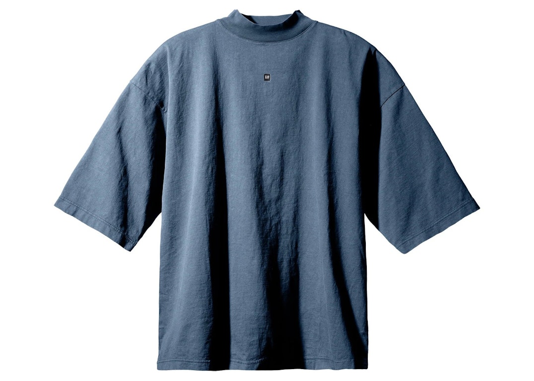 Pre-owned Yeezy Gap Logo 3/4 Sleeve Tee Dark Blue
