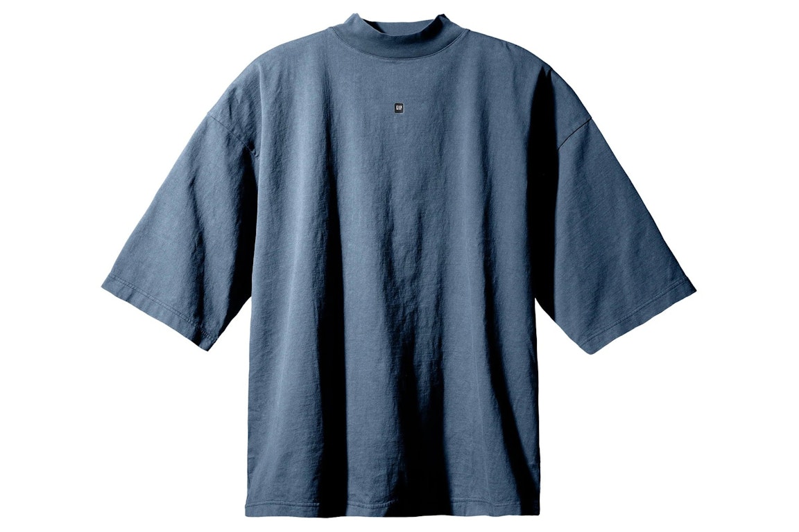 Pre-owned Yeezy Gap Logo 3/4 Sleeve Tee Dark Blue