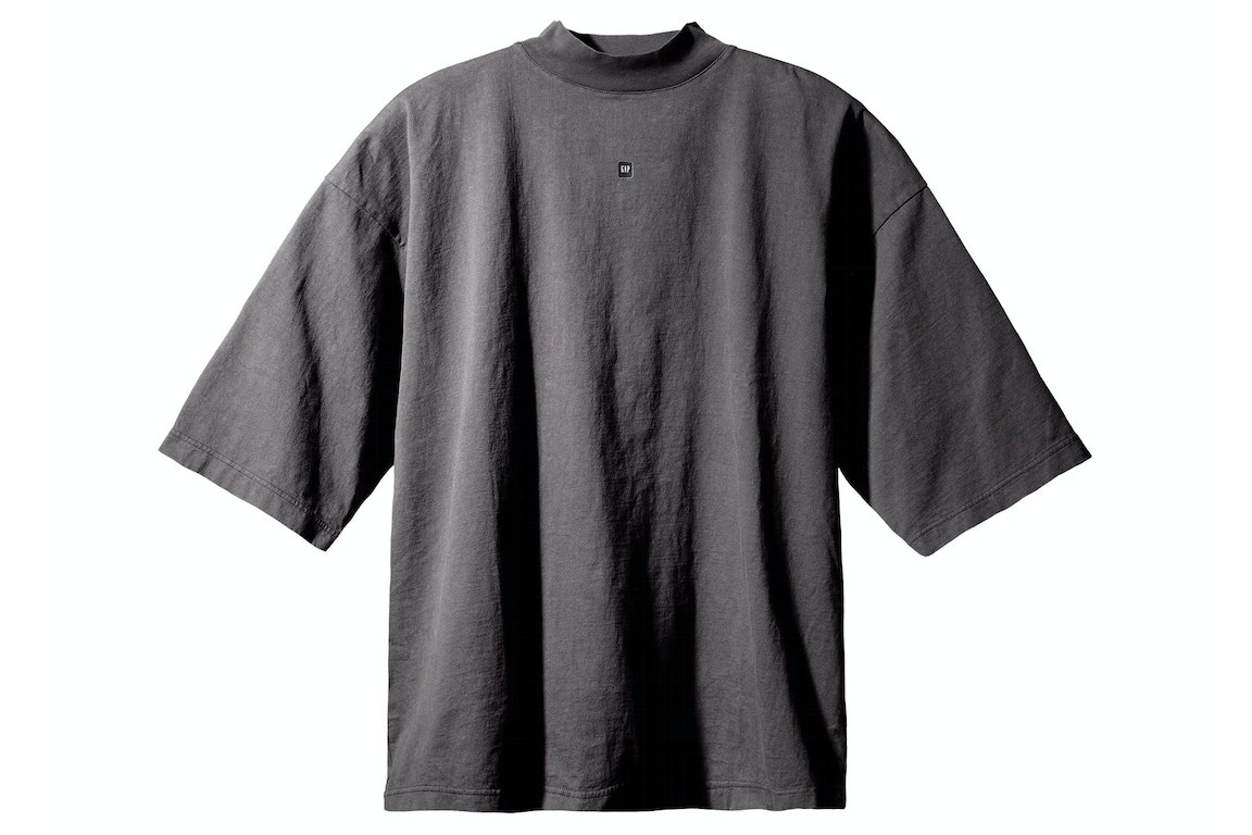 Pre-owned Yeezy Gap Logo 3/4 Sleeve Tee Dark Grey