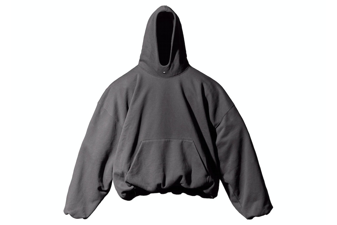 Pre-owned Yeezy Gap Logo Hoodie Dark Grey