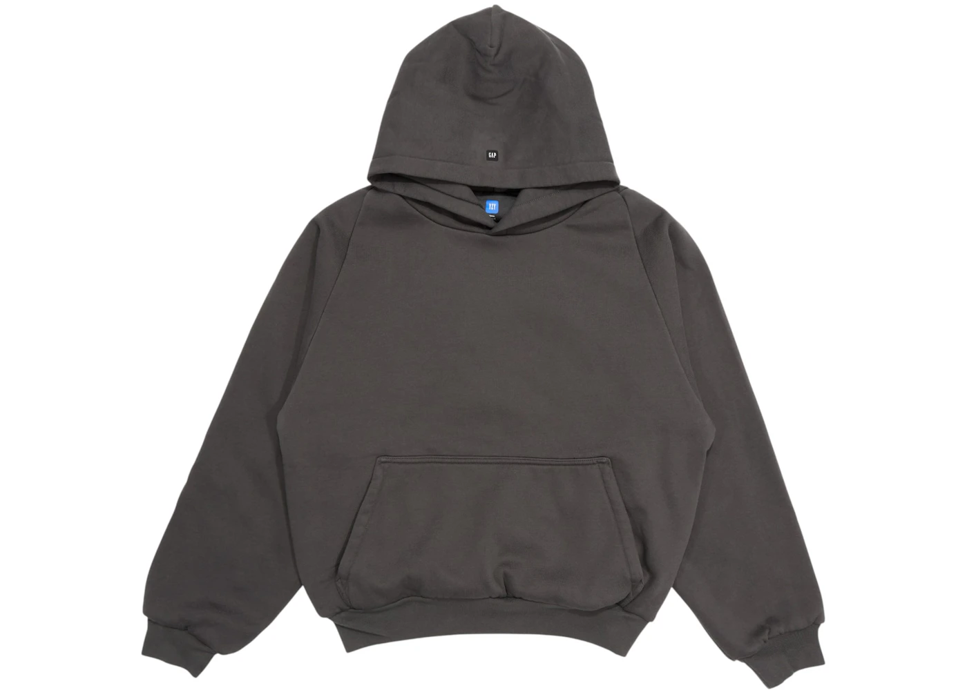 Yeezy Gap Logo Shrunken Hoodie Black