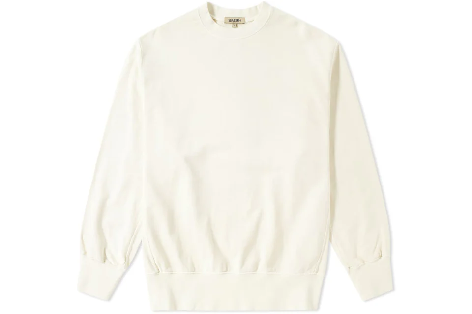 Yeezy Season 4 Boxy Crewneck Sweatshirt Off White