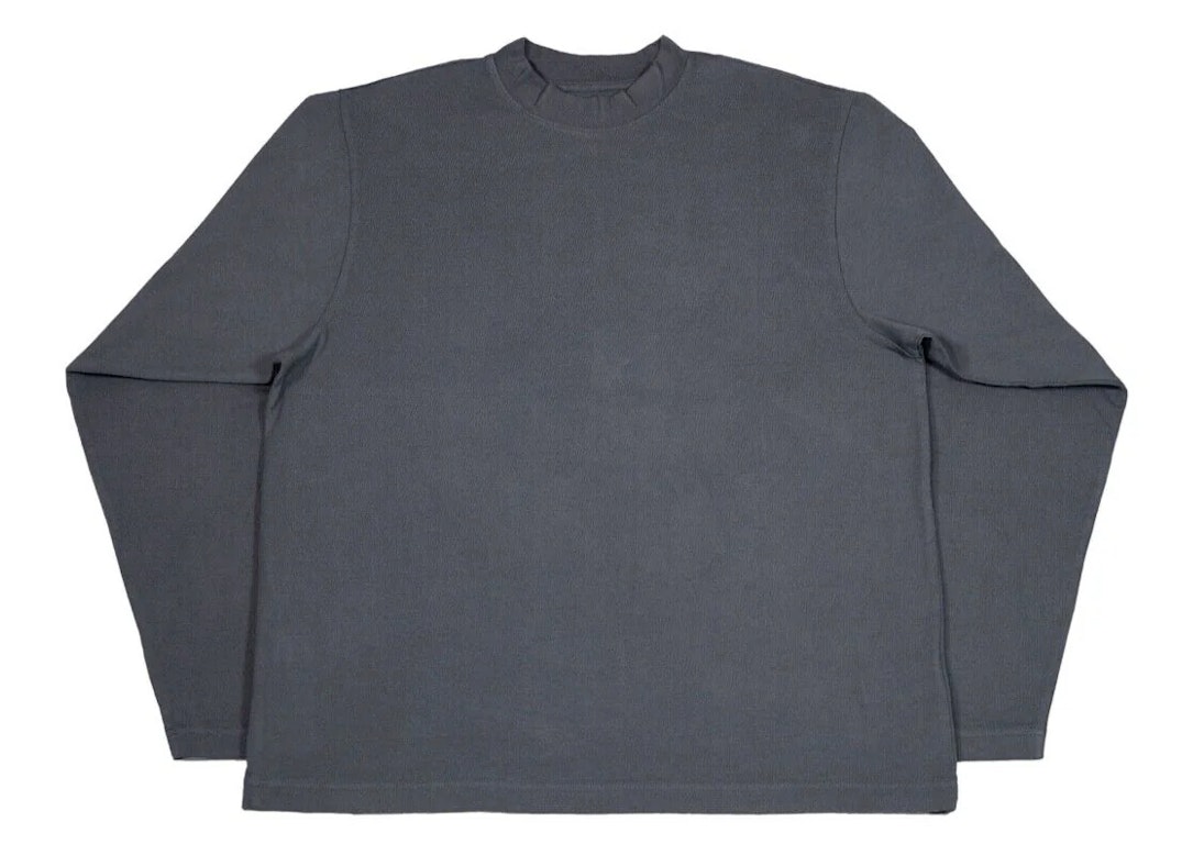 Pre-owned Yeezy X Gap Long Sleeve T-shirt Dark Grey