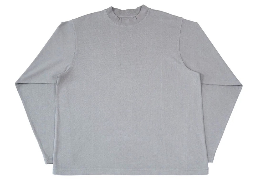 Pre-owned Yeezy X Gap Long Sleeve T-shirt Light Grey