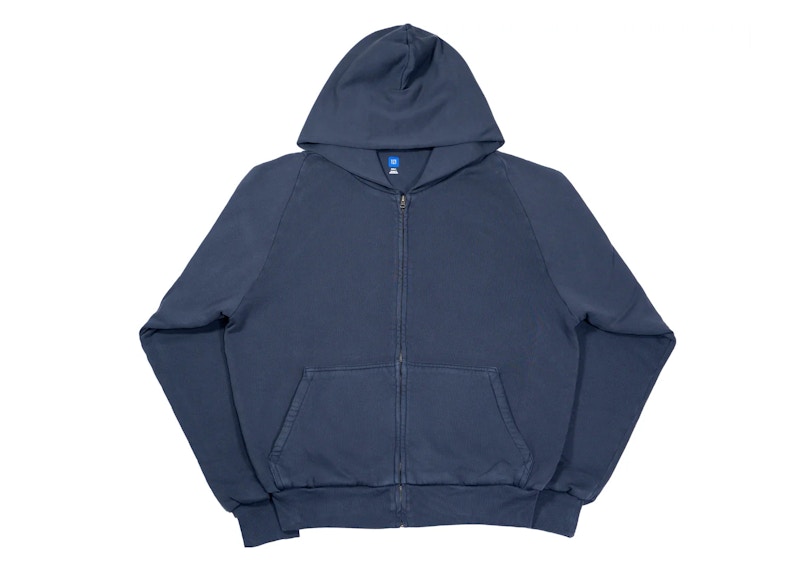 Yeezy x Gap Unreleased Zip Sweatshirt Hoodie Navy Men's - SS24 - US