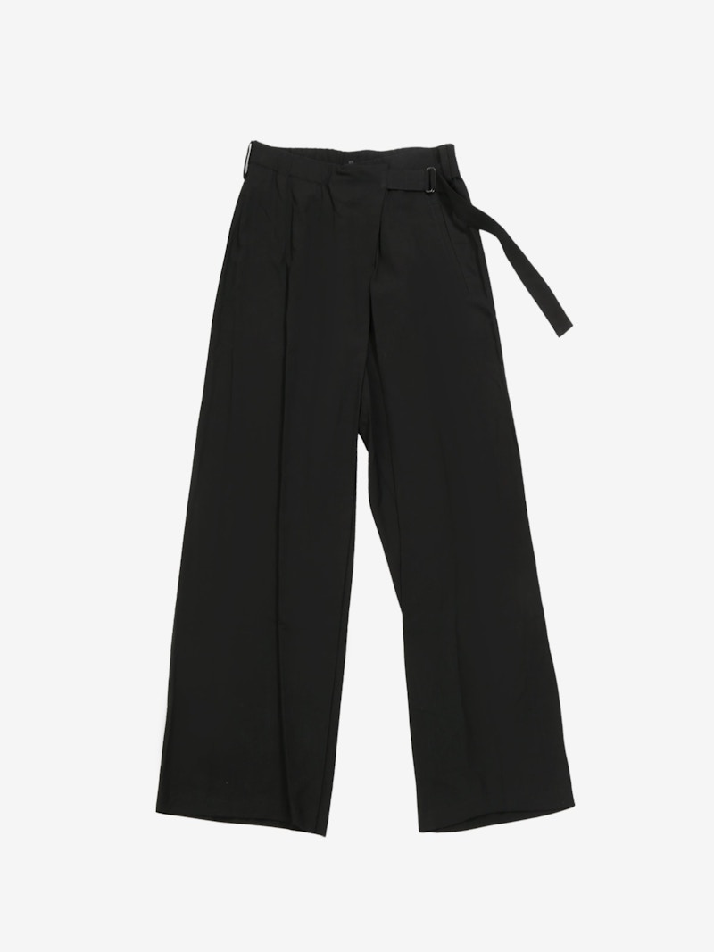 スーツ yohji yamamoto FRONT TUCK PANTS WOOL GABARDINE FRONT TUCK PANTS – THE SHOP YOHJI YAMAMOTO