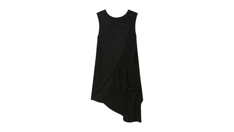 Yohji Yamamoto Women's Sleeveless Asymmetrical Tunic Black