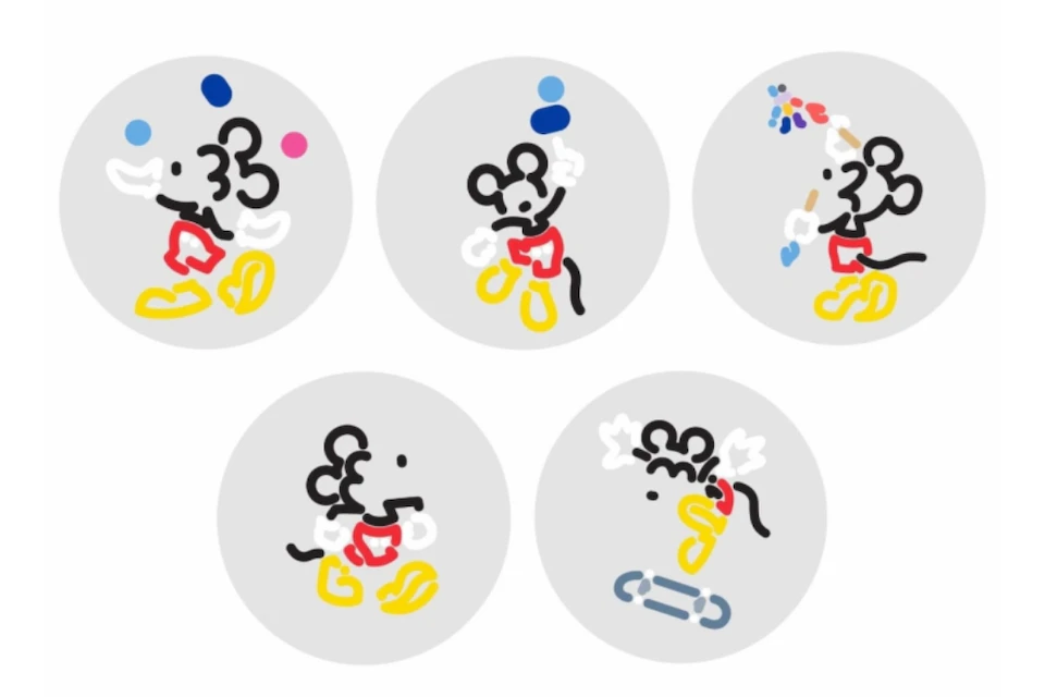 Yoon Hyup x Disney Mickey Mouse Now & Future Print Set of 5 (Edition of TBD)