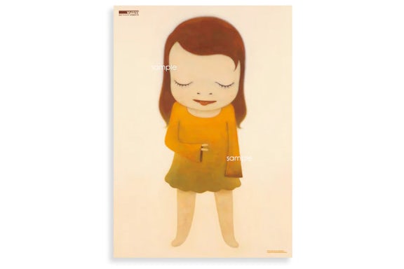 Yoshitomo Nara Jolie el Pequeño Pensador / Yuz Póster
