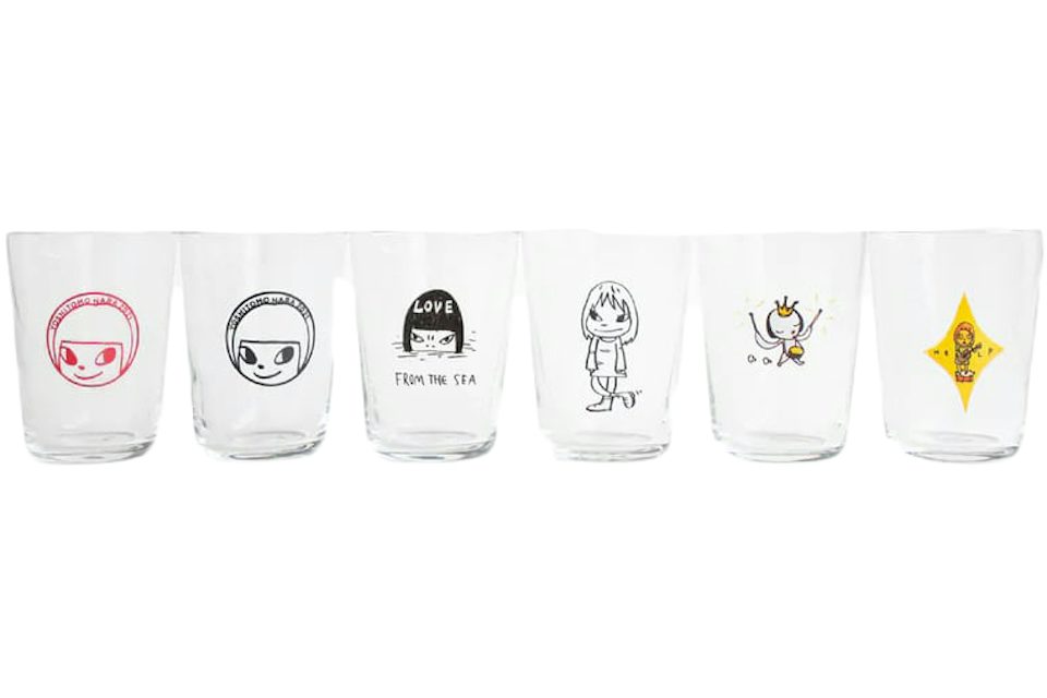 Yoshitomo Nara Set of 6 Glass Cups - US