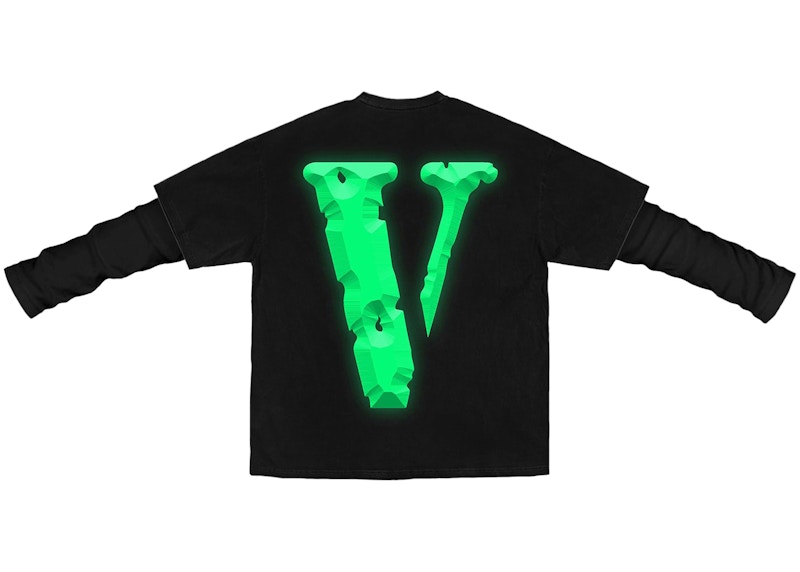 Black and green outlet vlone shirt