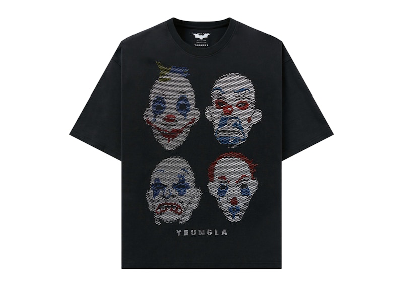 YoungLA x Batman Rhinestone Tee Clowns