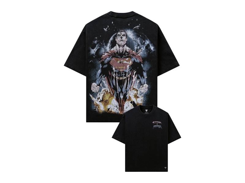 Pre-owned Youngla Men's  X Superman Graphic Tee Shirt In Spacebound
