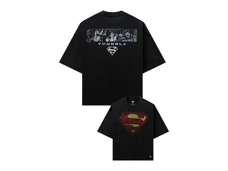 Pre-owned Youngla Men's  X Superman Huge Tee Shirt In Legacy
