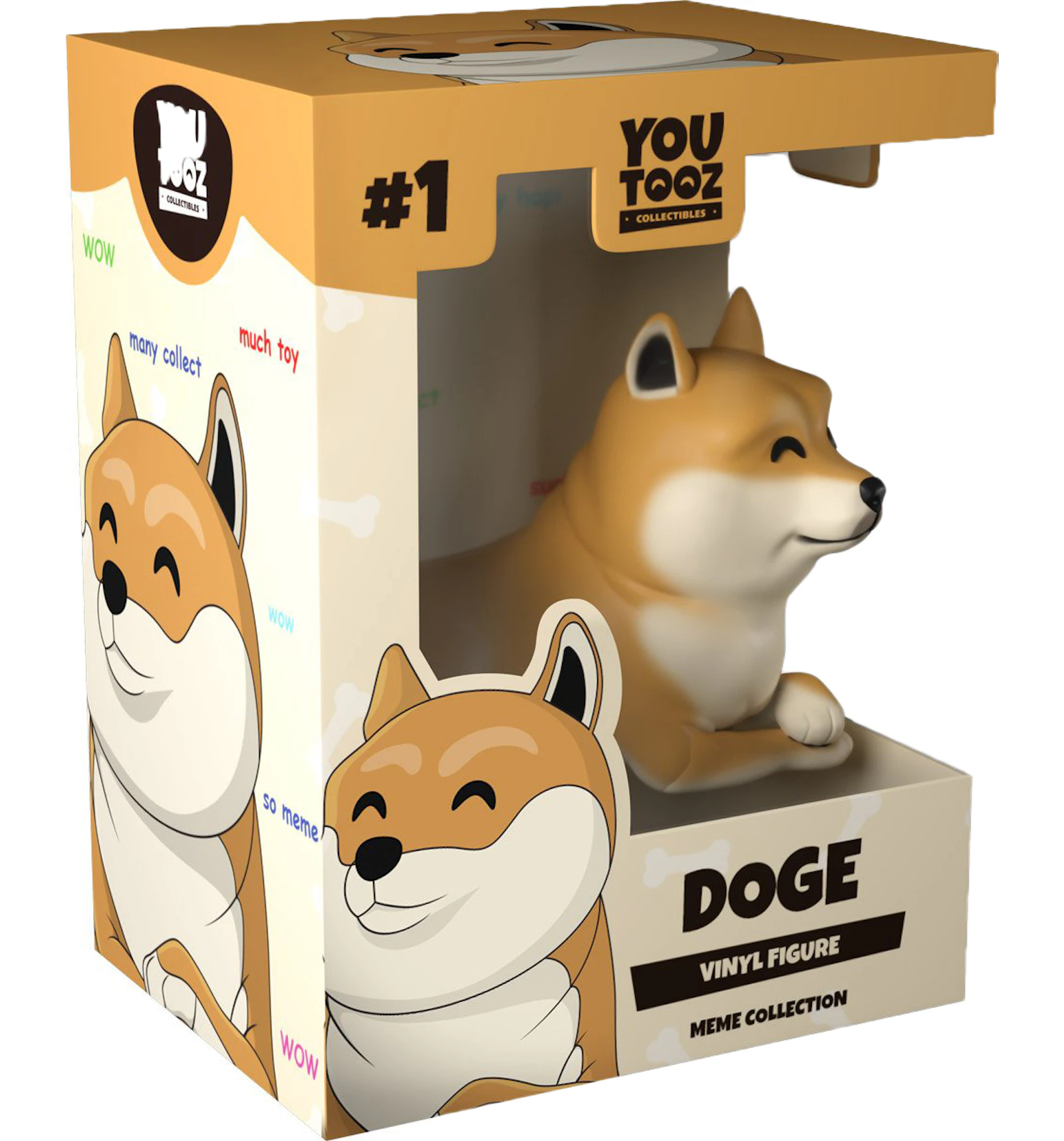 Youtooz Doge Vinyl Figure Wow Yellow Very Cream Us Youtooz Doge Vinyl Figure Wow Yellow Very Cream Us