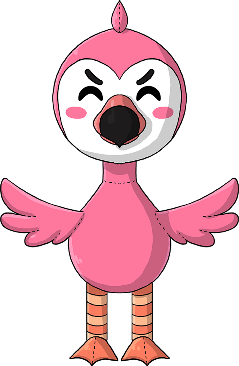 flamingo albert plush