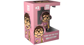Youtooz Toby on the Tele Vinyl Figure Ambiguous Pink/Off White