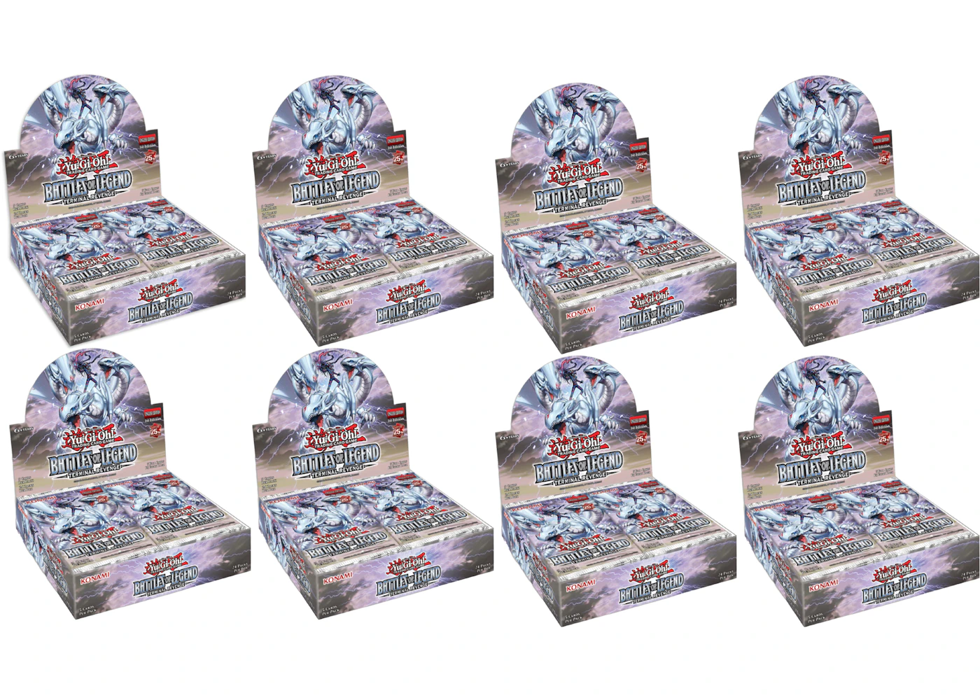 Yu-Gi-Oh! Battles of Legends Terminal Revenge Booster Box 8x Lot - US Yu-Gi-Oh! Battles of Legends Terminal Revenge Booster Box 8x Lot - US