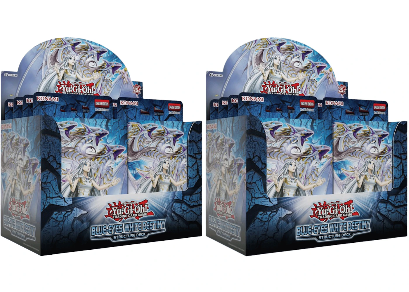 Yu-Gi-Oh! Blue Eyes White Destiny Display Structure Deck 2x Lot - US Yu-Gi-Oh! Blue Eyes White Destiny Display Structure Deck 2x Lot - US