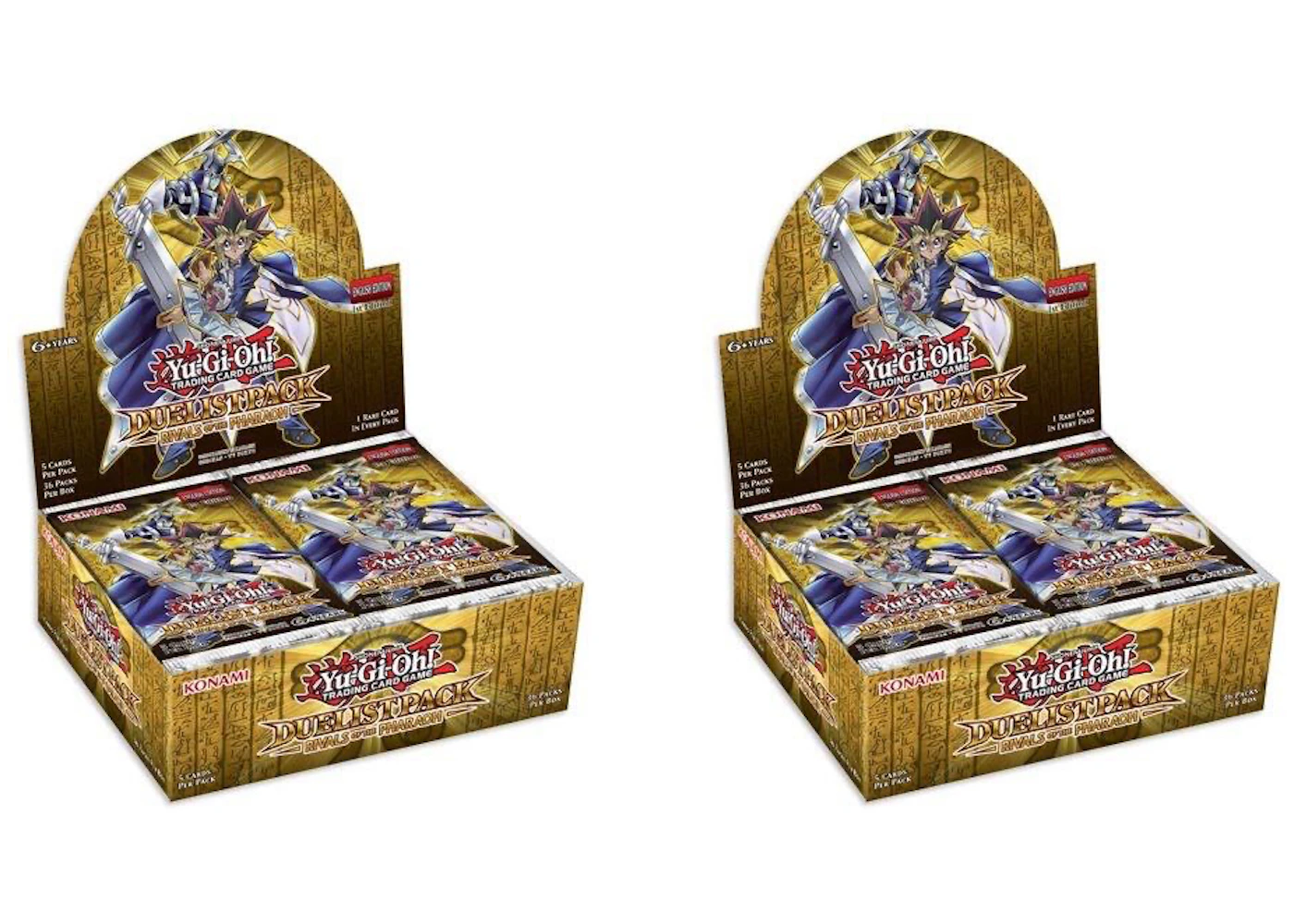 Yu-Gi-Oh Duelist Pack Rivals of the Pharaoh (DPRP) Booster Box 2x Lot - US Yu-Gi-Oh Duelist Pack Rivals of the Pharaoh (DPRP) Booster Box 2x Lot - US