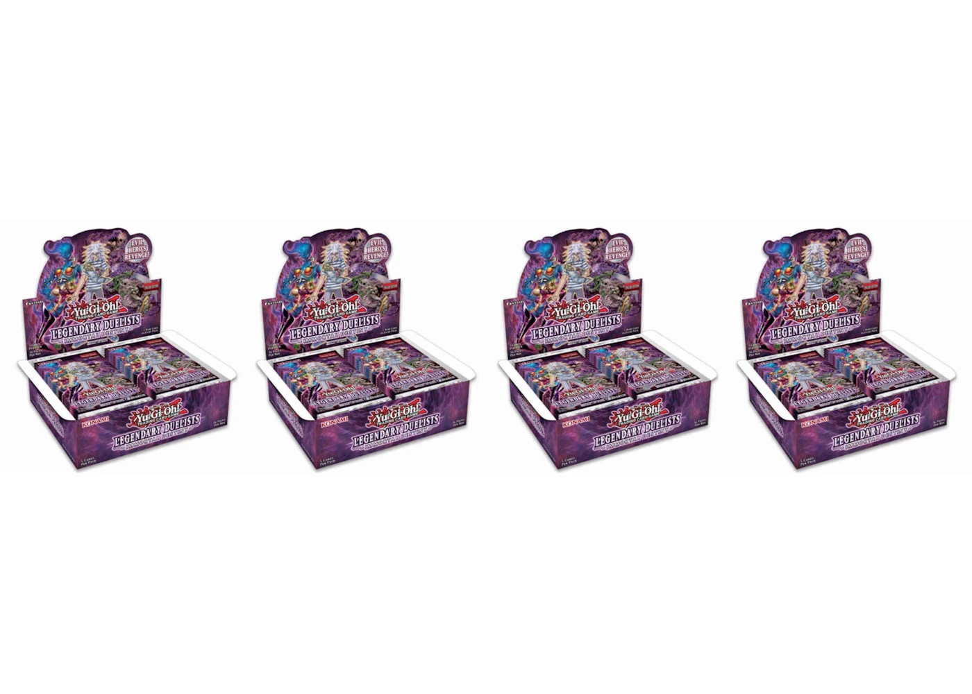 Yu-Gi-Oh Legendary Duelist Immortal Destiny (LED5) Booster Box 4x Lot - US Yu-Gi-Oh Legendary Duelist Immortal Destiny (LED5) Booster Box 4x Lot - US