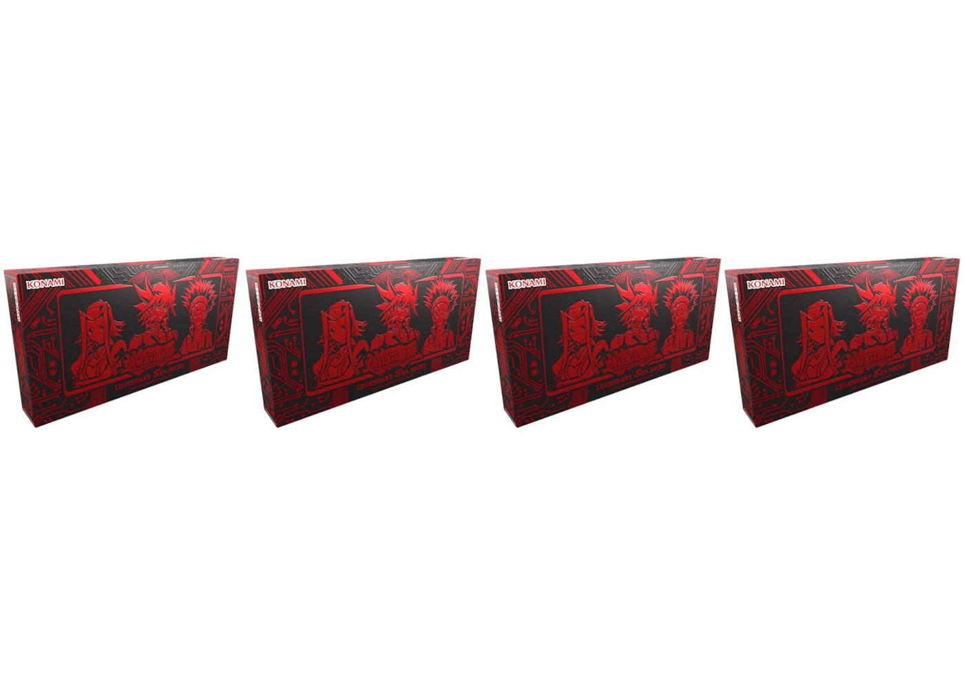 Yu-Gi-Oh Legendary's 5D's Deck Box 4x Lot - US Yu-Gi-Oh Legendary's 5D's Deck Box 4x Lot - US