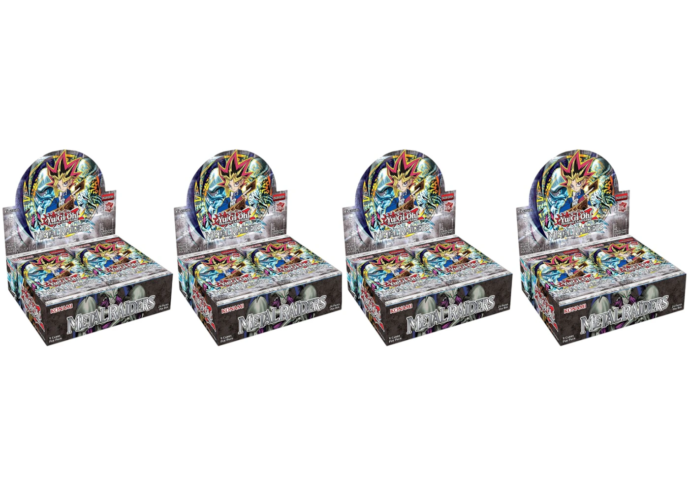Yu-Gi-Oh Metal Riders 25th Anniversary Edition Booster Box 4x Lot - US Yu-Gi-Oh Metal Riders 25th Anniversary Edition Booster Box 4x Lot - US
