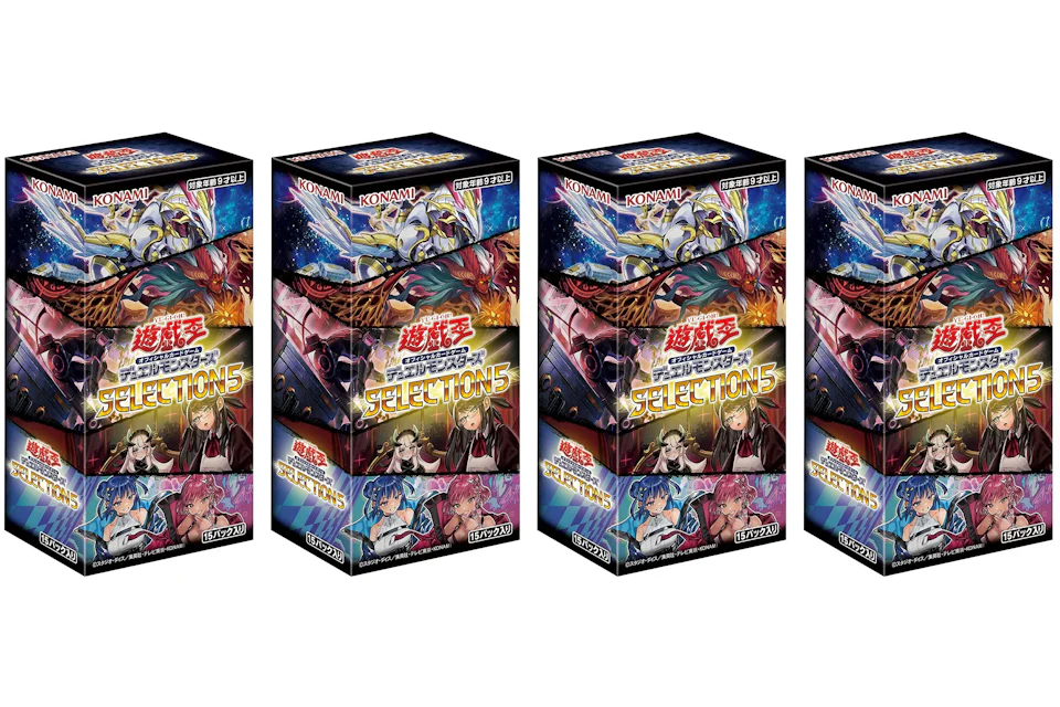 Yu-Gi-Oh! OCG Duel Monsters SELECTION 5 Box (Japanese) 4x Lot
