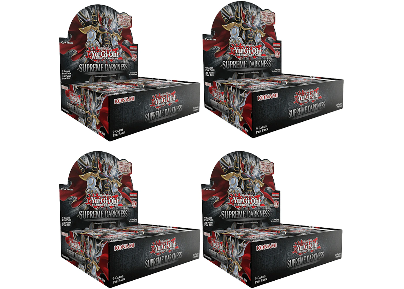 Yu-Gi-Oh! Supreme Darkness Booster Box 4x Lot - US Yu-Gi-Oh! Supreme Darkness Booster Box 4x Lot - US