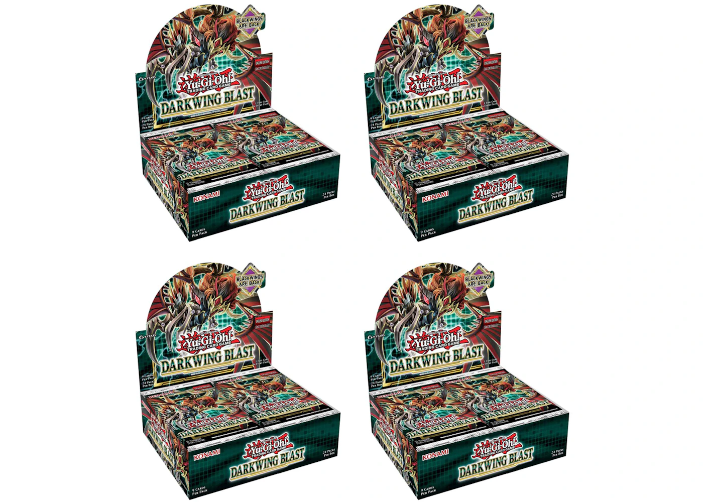 Yu-Gi-Oh! TCG Darkwing Blast Booster Box (English) 4x Lot - GB Yu-Gi-Oh! TCG Darkwing Blast Booster Box (English) 4x Lot - GB